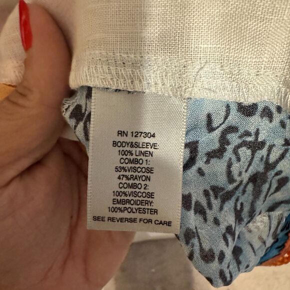 JOHN MARK FESTIVAL INDIE FLORAL TIE DYE BUTTON DOWN SZ L - Picture 4 of 4